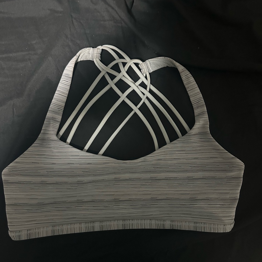 Lululemon Athletica Black Strappy Sports Bra